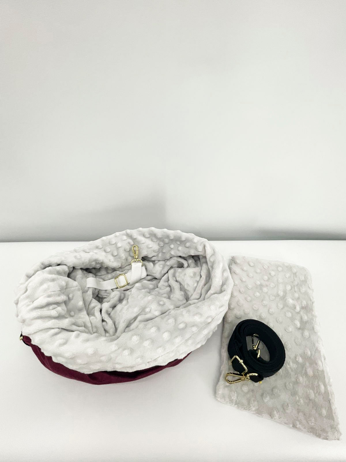 Every Day Bag - Silver Burgundy